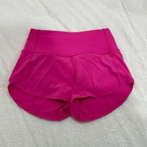 lululemon sonic pink shorts
